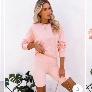 Vici Pink Crew Neck Sweater